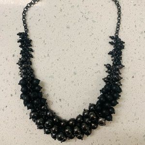 Black Beaded Necklace
